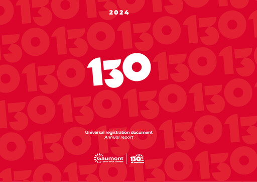 Thumbnail Gaumont SA Universal Registration Document 2024