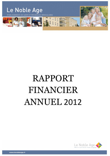 Thumbnail LNA Santé Financial Report 2012