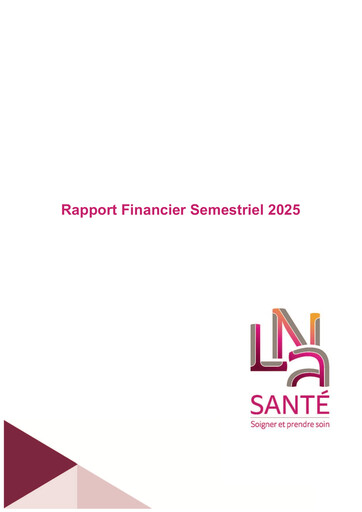 Thumbnail LNA Santé Financial Report 2025-h1