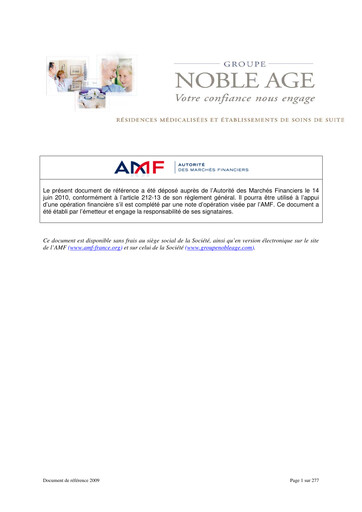 Thumbnail LNA Santé Universal Registration Document 2009
