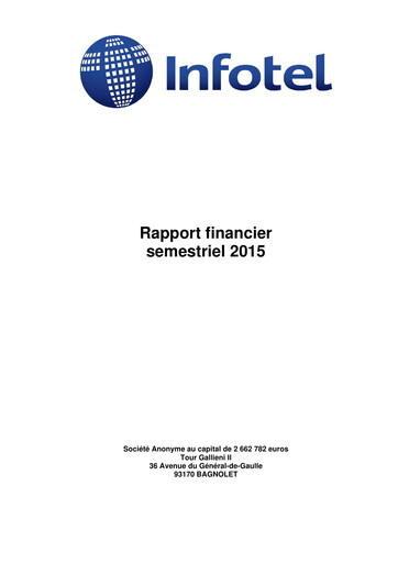 Vorschaubild Infotel SA Halbjahresbericht 2015-h1