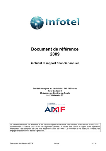 Vorschaubild Infotel SA Universelles Registrierungsdokument 2009