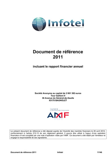 Vorschaubild Infotel SA Universelles Registrierungsdokument 2011
