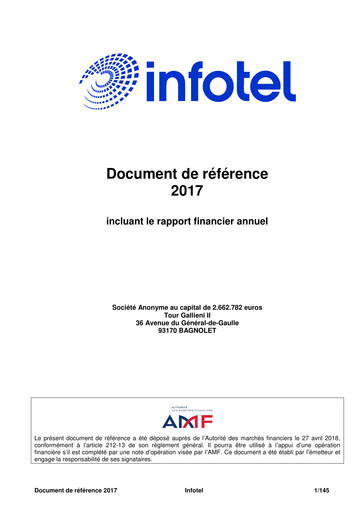 Vorschaubild Infotel SA Universelles Registrierungsdokument 2017