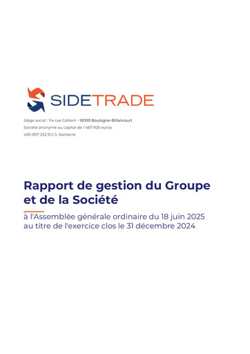 Thumbnail Sidetrade Financial Report 2024
