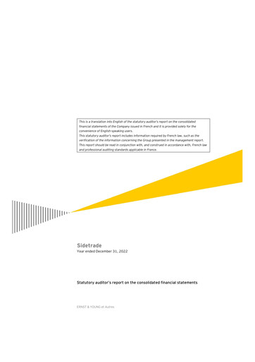 Thumbnail Sidetrade Financial Statement 2022