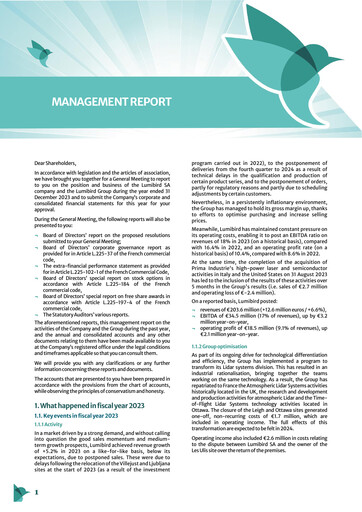 Thumbnail Lumibird Financial Report 2023