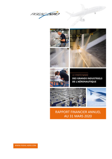 Miniature Figeac Aero Rapport financier 2020