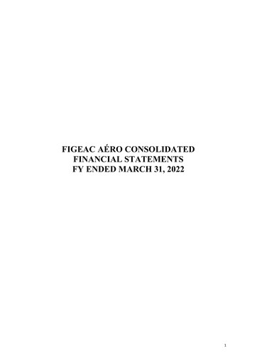 Thumbnail Figeac Aero Financial Statement 2022