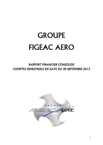 Thumbnail Figeac Aero Half-year Report 2013-h1
