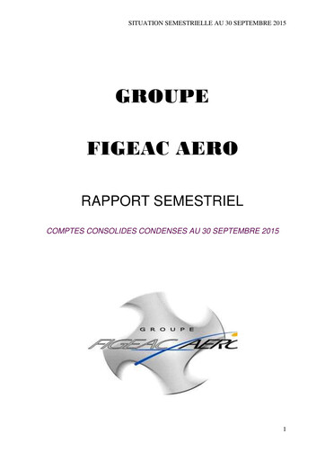 Thumbnail Figeac Aero Half-year Report 2015-h1