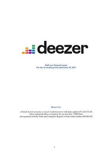Thumbnail Deezer Financial Report 2023-h1