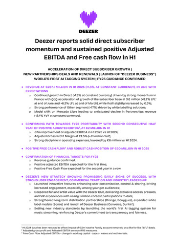 Thumbnail Deezer Half-year Report 2025-h1