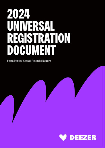 Vorschaubild Deezer Universelles Registrierungsdokument 2024