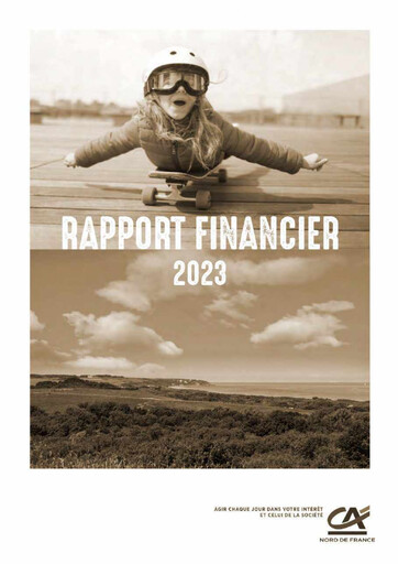 Miniature Caisse Régionale de Crédit Agricole Mutuel Nord de France Rapport annuel 2023