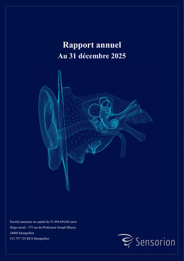 Thumbnail Sensorion Annual Report 2025