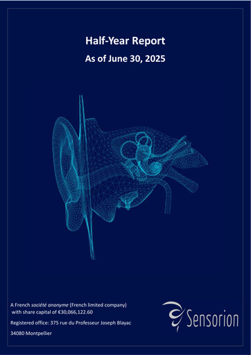 Thumbnail Sensorion Half-year Report 2025-h1