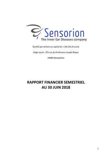 Thumbnail Sensorion Half-year Report 2018-h1