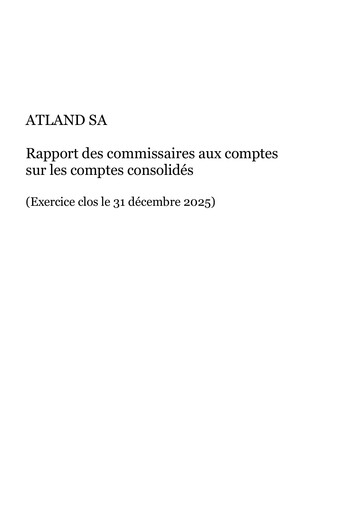 Thumbnail Atland SAS Financial Statement 2025
