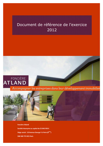 Vorschaubild Atland SAS Universelles Registrierungsdokument 2012