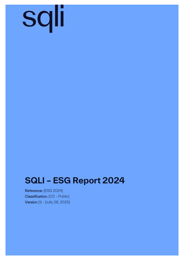 Thumbnail SQLI SA ESG Report 2024