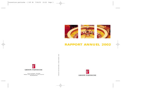 Thumbnail Groupe Partouche Annual Report 2002