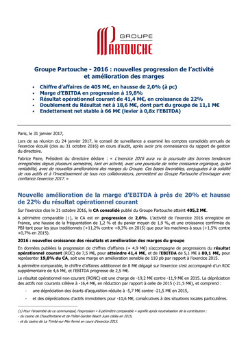 Thumbnail Groupe Partouche Financial Report 2016