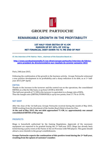Thumbnail Groupe Partouche Half-year Report 2015-h1