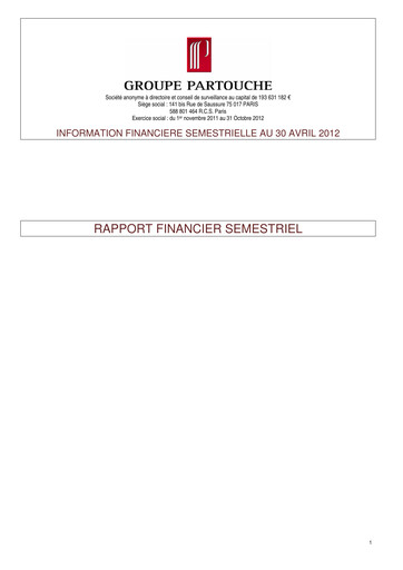 Thumbnail Groupe Partouche Half-year Report 2012-h1
