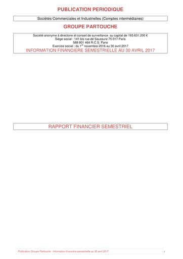 Thumbnail Groupe Partouche Half-year Report 2017-h1