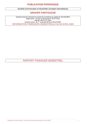 Thumbnail Groupe Partouche Half-year Report 2020-h1