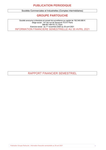 Thumbnail Groupe Partouche Half-year Report 2021-h1