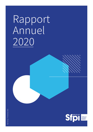 Miniature Groupe SFPI Rapport annuel 2020