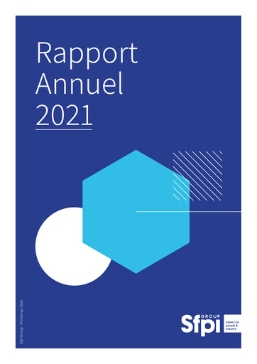 Miniature Groupe SFPI Rapport annuel 2021