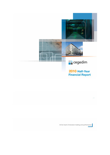 Thumbnail Cegedim SA Half-year Report 2010-h1