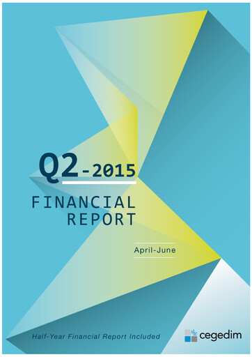 Miniature Cegedim SA Rapport semestriel 2015-h1