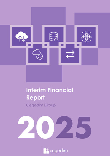 Miniature Cegedim SA Rapport semestriel 2025-h1