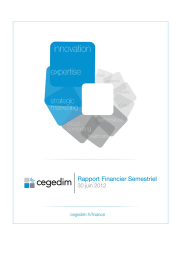 Thumbnail Cegedim SA Half-year Report 2012-h1