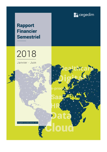 Thumbnail Cegedim SA Half-year Report 2018-h1