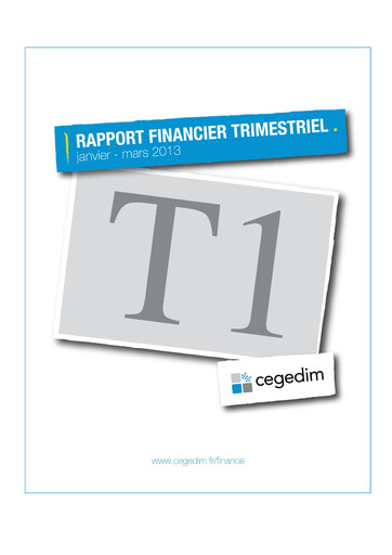 Thumbnail Cegedim SA Quarterly Report 2013-q1