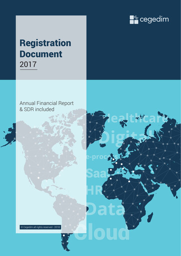 Thumbnail Cegedim SA Universal Registration Document 2017