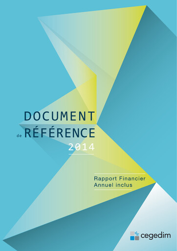 Thumbnail Cegedim SA Universal Registration Document 2014