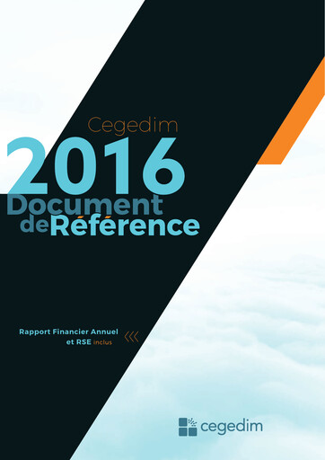 Thumbnail Cegedim SA Universal Registration Document 2016