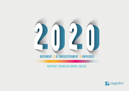 Thumbnail Cegedim SA Universal Registration Document 2020