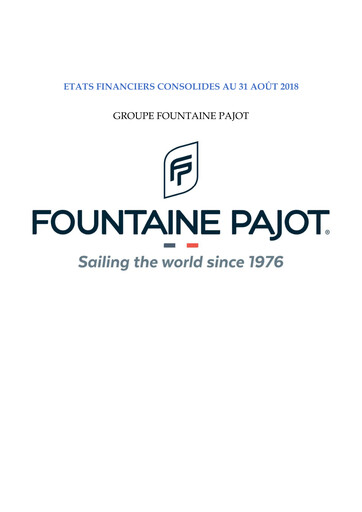 Thumbnail Fountaine Pajot Financial Statement 2017-2018