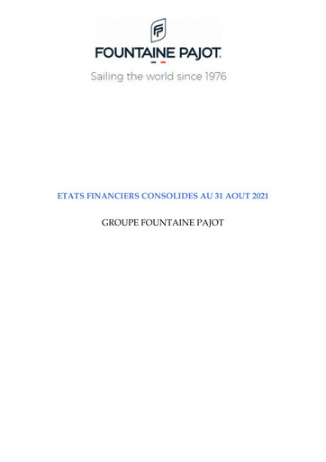 Thumbnail Fountaine Pajot Financial Statement 2020-2021