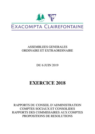 Thumbnail Exacompta Clairefontaine Annual Report 2018