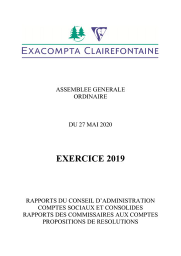 Thumbnail Exacompta Clairefontaine Annual Report 2019
