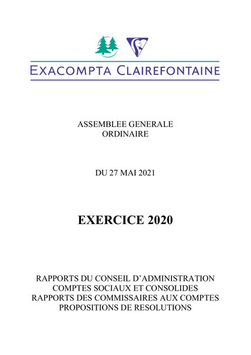 Thumbnail Exacompta Clairefontaine Annual Report 2020