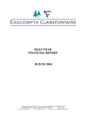 Thumbnail Exacompta Clairefontaine Half-year Report 2016-h1